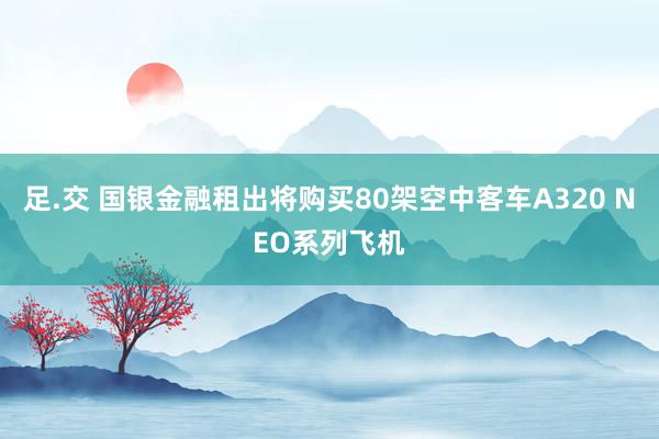 足.交 国银金融租出将购买80架空中客车A320 NEO系列飞机