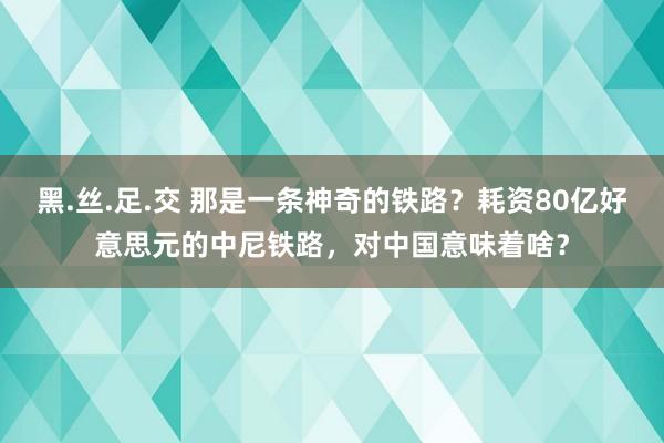 黑.丝.足.交 那是一条神奇的铁路？耗资80亿好意思元的中尼铁路，对中国意味着啥？