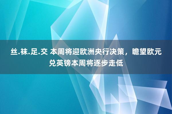 丝.袜.足.交 本周将迎欧洲央行决策，瞻望欧元兑英镑本周将逐步走低